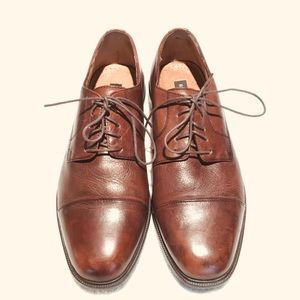 Bostonian CapToe Flex Brown Leather Men Shoes Sz 9